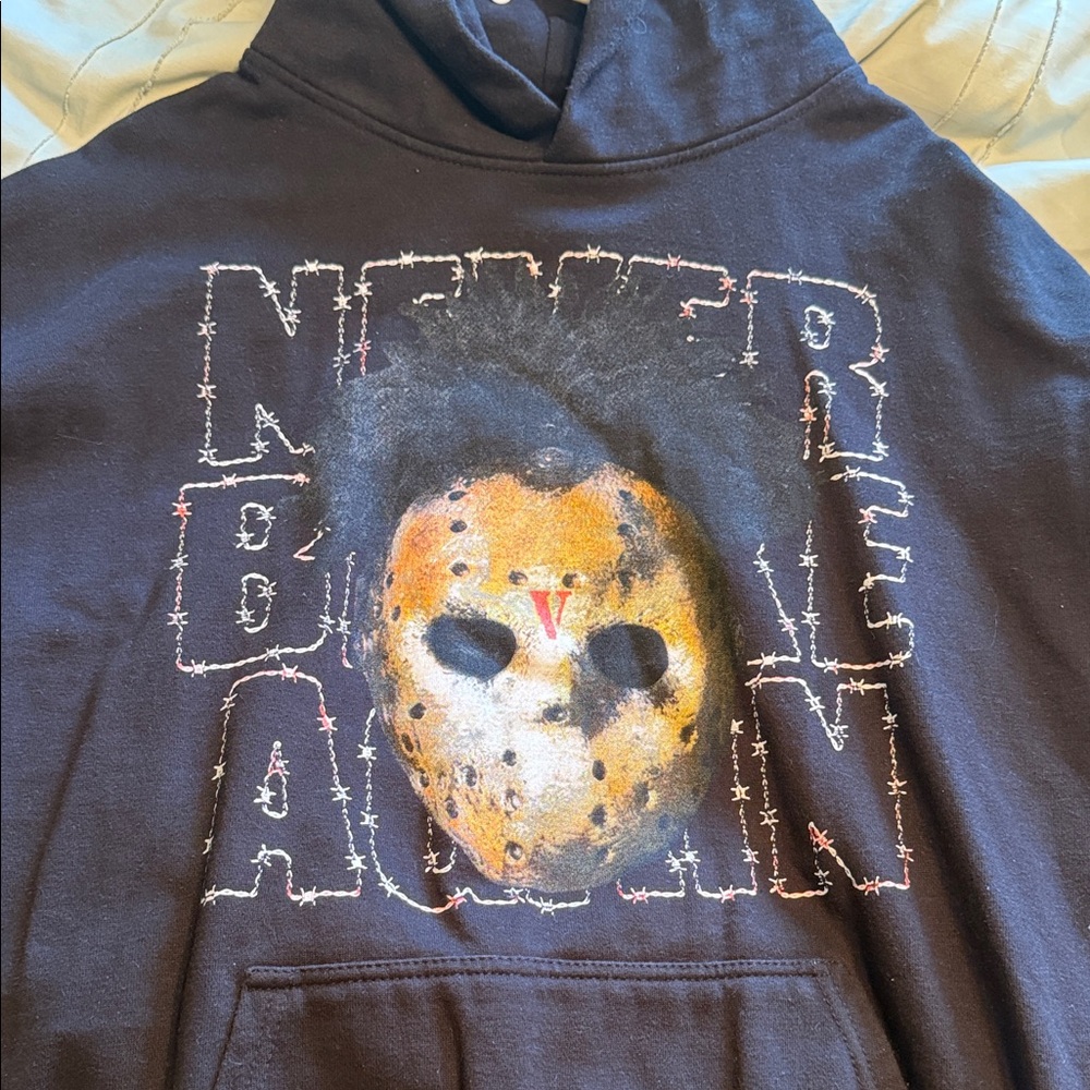 Black Graphic Vlone Hoodie Sweater